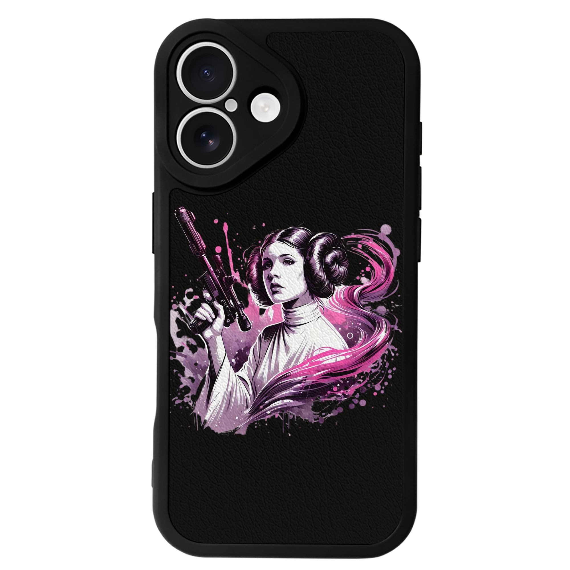 （画像用） スター・ウォーズ Star Wars 【iPhone 16シリーズ対応】シリコンスマホケース（レザー調） 材質：シリコン